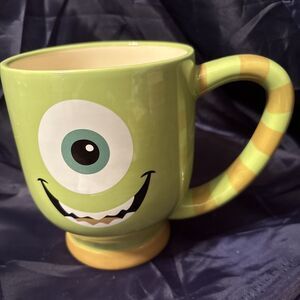 Disney | Dining | Disney Parks Pixar Mug Monsters Inc Green Ceramic Cup Mike  Wazosky 5 Inch Tall | Poshmark